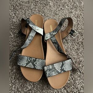 ☀️Express Snakeskin Sandals☀️